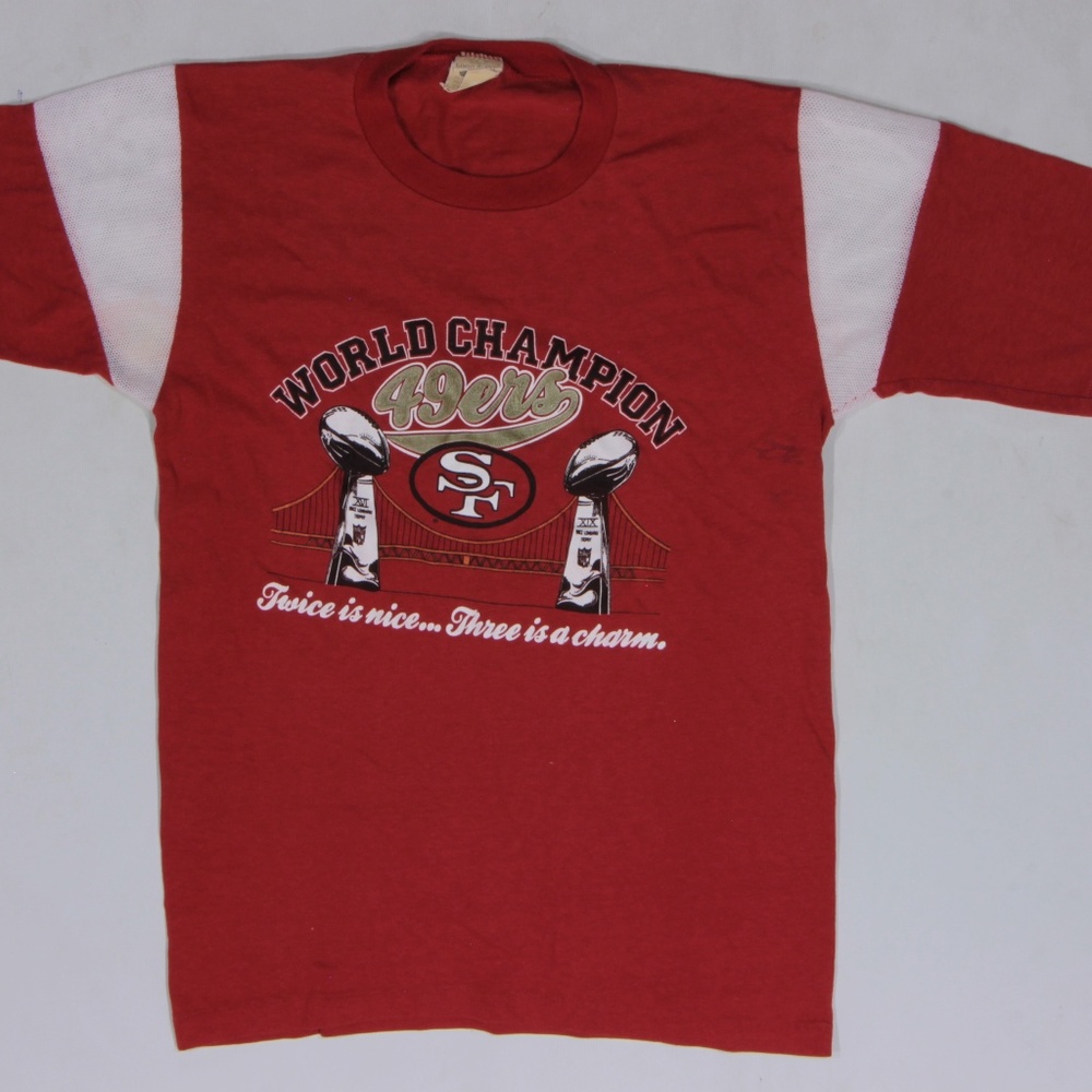 80s Vintage 49ERS Super Bowl Jersey T Shirt